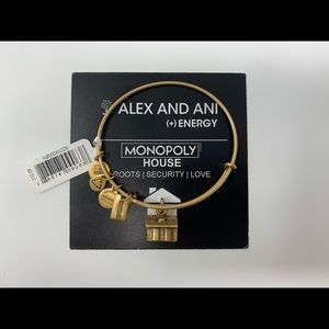 Alex and Ani Monopoly House Charm Wire Bracelet